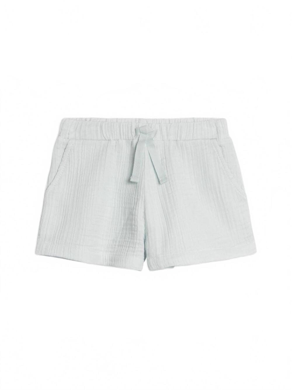 NEW COLORED ORGANICS boys alden muslin shorts in powder